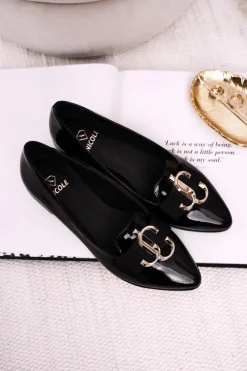 Mokasyny Damskie Lakierowane|Baleriny Klasyczne>Boto Damskie Skórzane Mokasyny Baleriny Lakierowane Czarne Mary-Jane