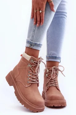 Damskie Trapery|Botki Sznurowane><noscript><img width=