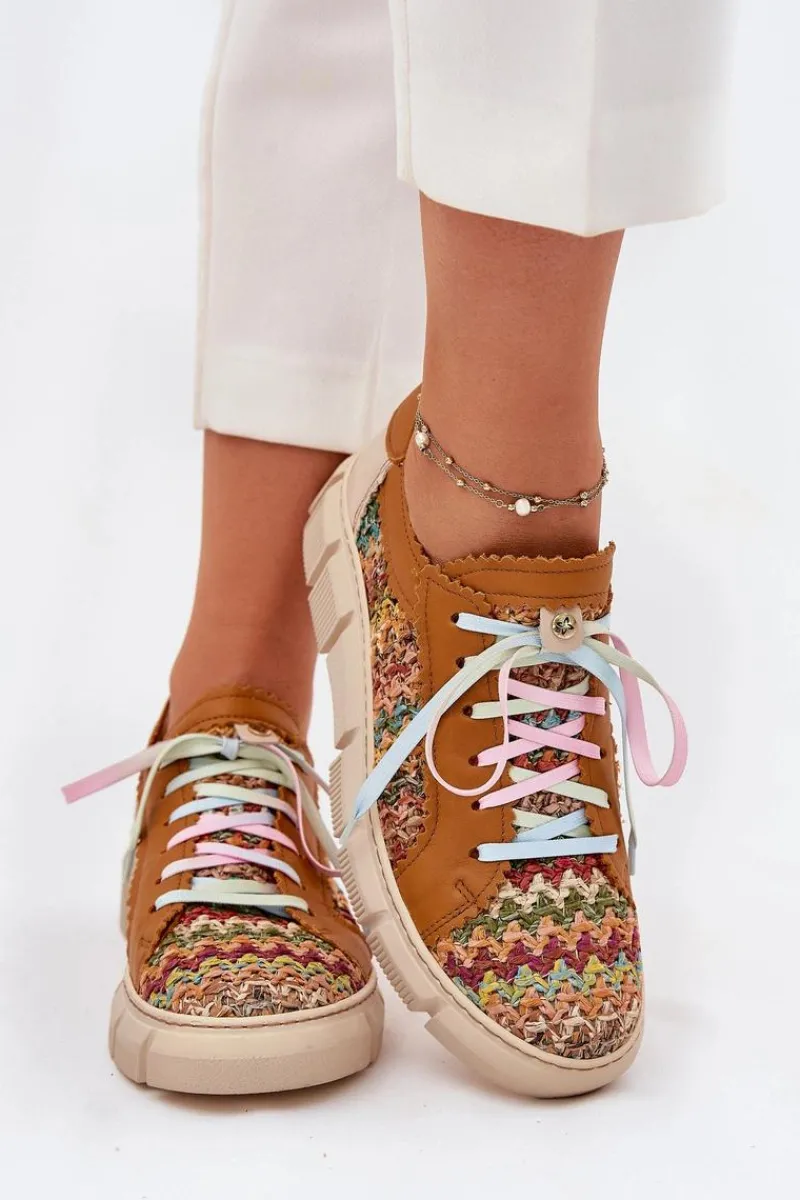 Półbuty Skórzane>Maciejka Damskie Skórzane Półbuty 05850-29 Multikolor