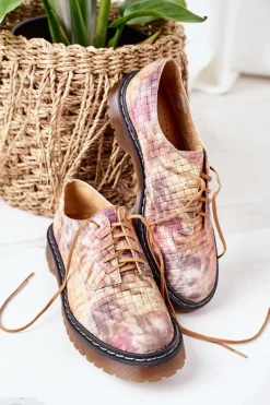 Półbuty Skórzane><noscript><img width=