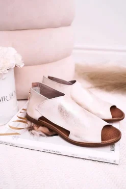 Sandały Płaskie><noscript><img width=