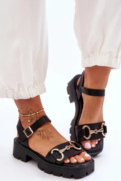 Sandały Płaskie><noscript><img width=