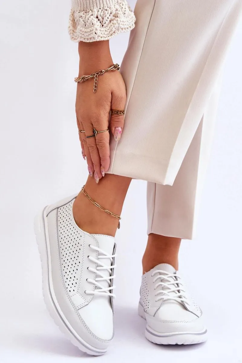 Best Damskie Skórzane Sportowe Buty Trampki Białe Elami Damskie Sneakersy Damskie