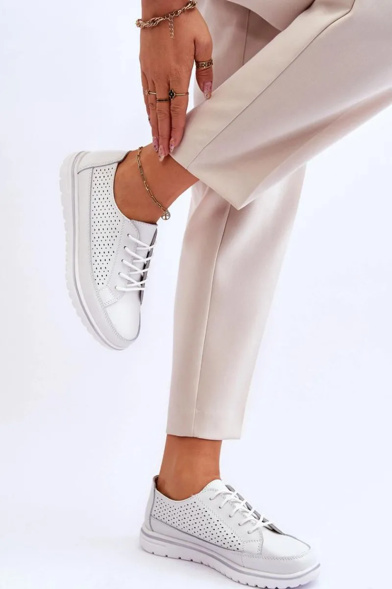 Best Damskie Skórzane Sportowe Buty Trampki Białe Elami Damskie Sneakersy Damskie