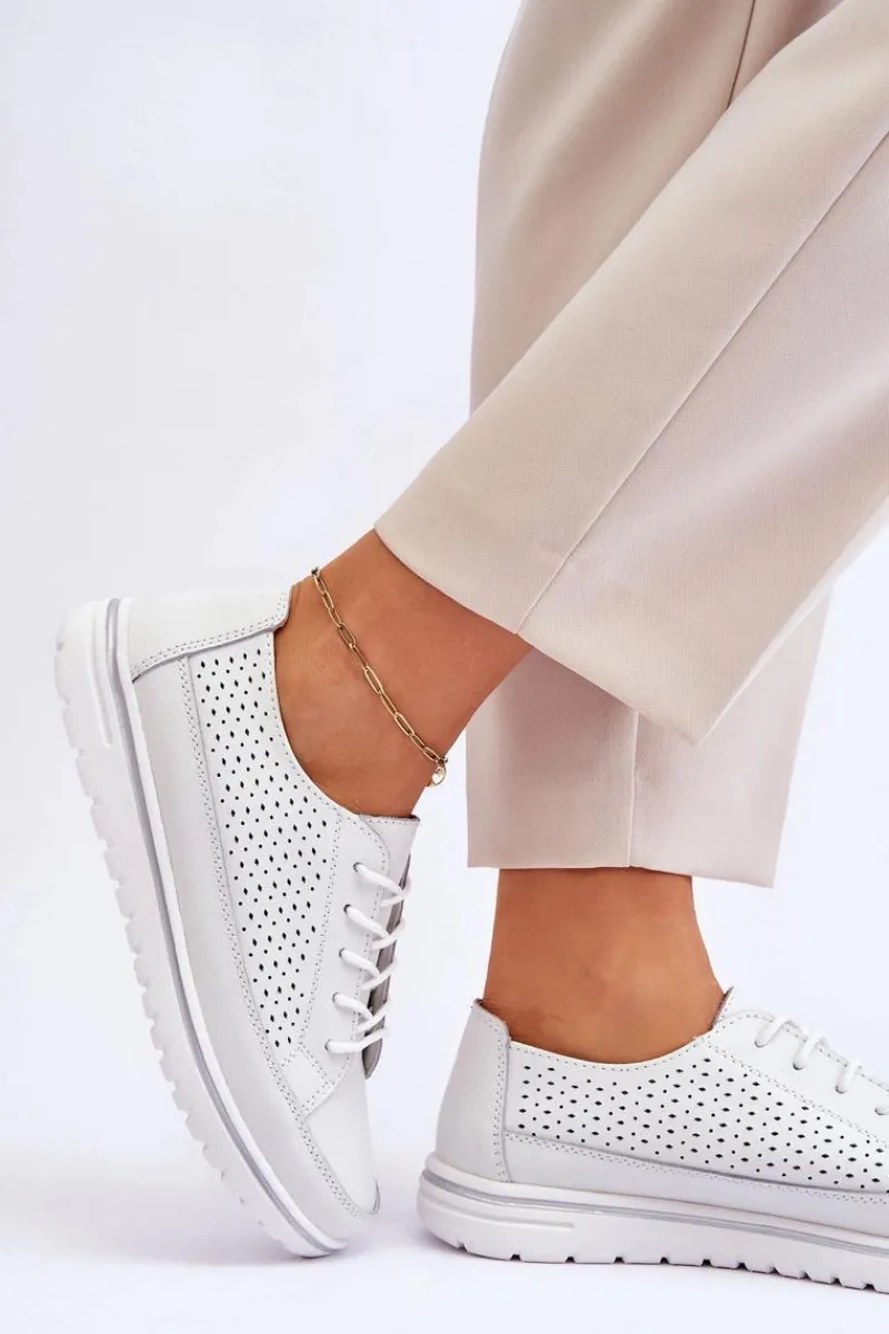 Best Damskie Skórzane Sportowe Buty Trampki Białe Elami Damskie Sneakersy Damskie