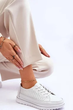 Best Damskie Skórzane Sportowe Buty Trampki Białe Elami Damskie Sneakersy Damskie