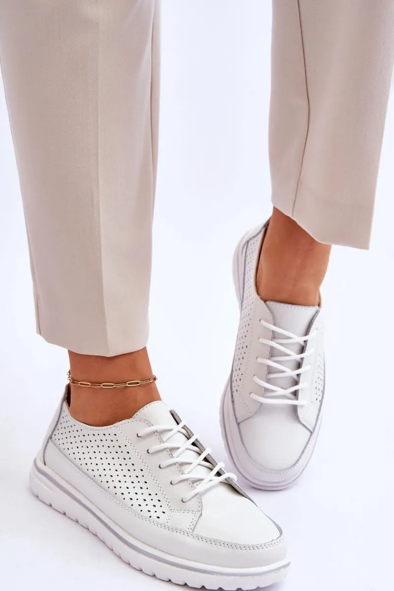 Best Damskie Skórzane Sportowe Buty Trampki Białe Elami Damskie Sneakersy Damskie