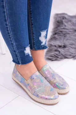 Hot Damskie Skórzane Tenisówki Wsuwane Ingrid Damskie Trampki Damskie Slip-On