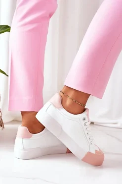 New Big Star Shoes Damskie Skórzane Tenisówki BIG STAR II274027 Białe