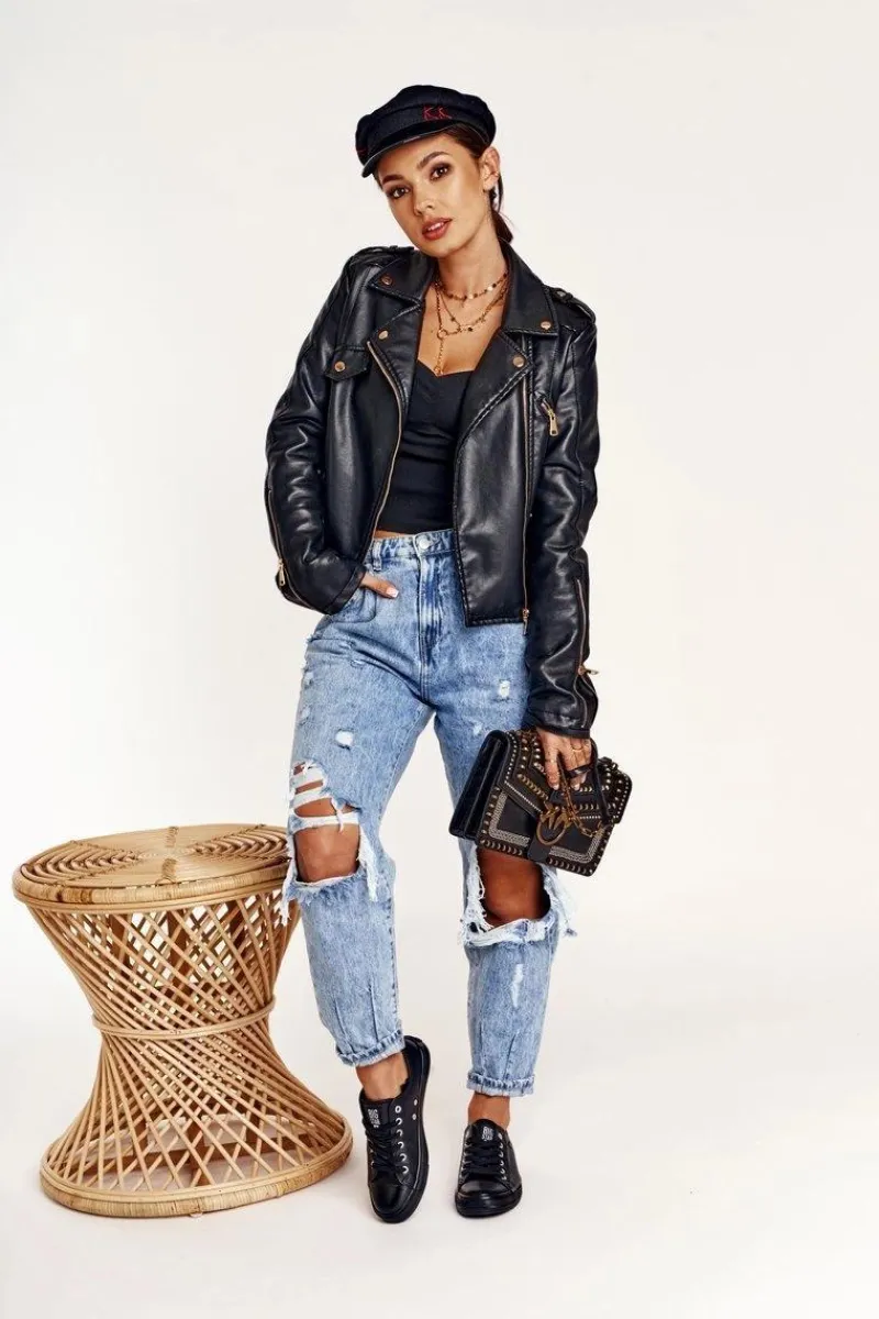 Trampki Damskie Big Star|Trampki Damskie Niskie>Big Star Shoes Damskie Skórzane Trampki Big Star Czarne V274871 Czarny