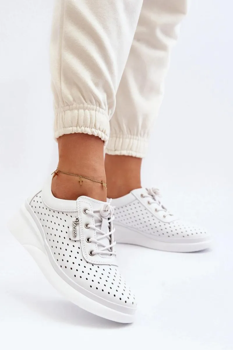 Outlet Damskie Skórzane Trampki Sportowe Buty Białe Brumia Damskie Sneakersy Damskie