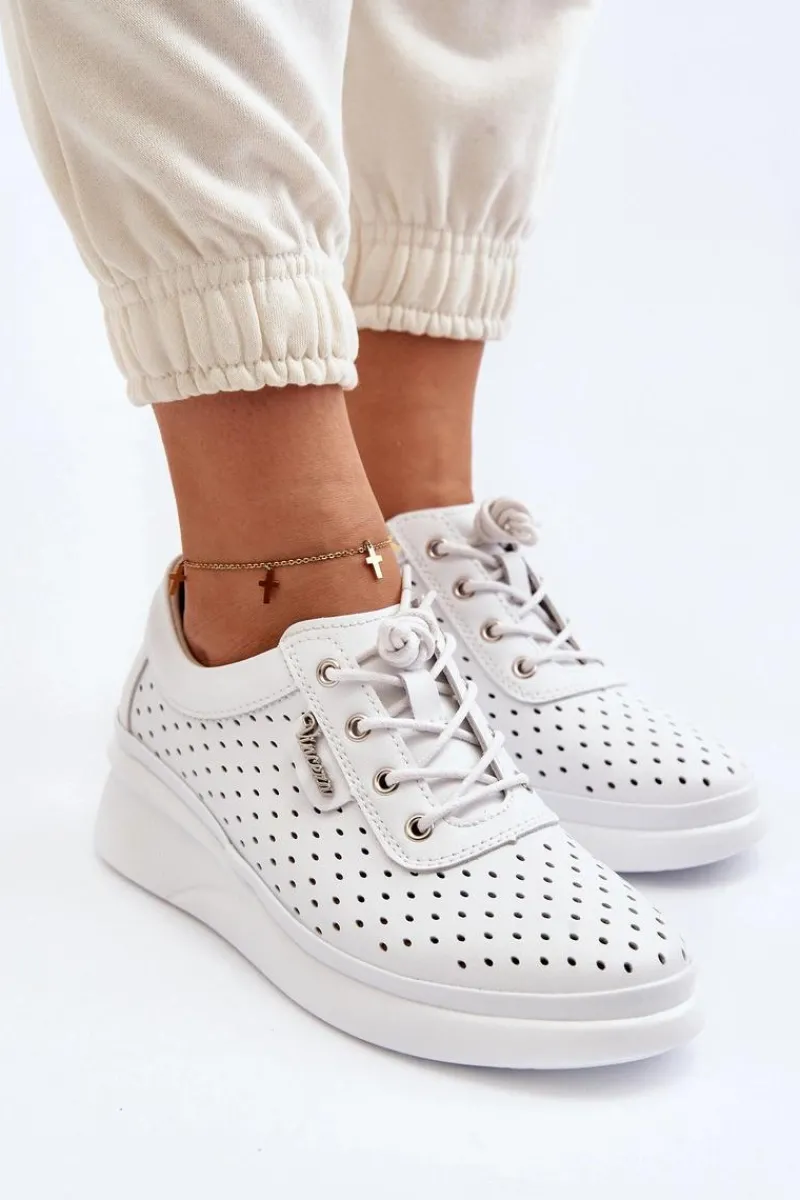 Outlet Damskie Skórzane Trampki Sportowe Buty Białe Brumia Damskie Sneakersy Damskie