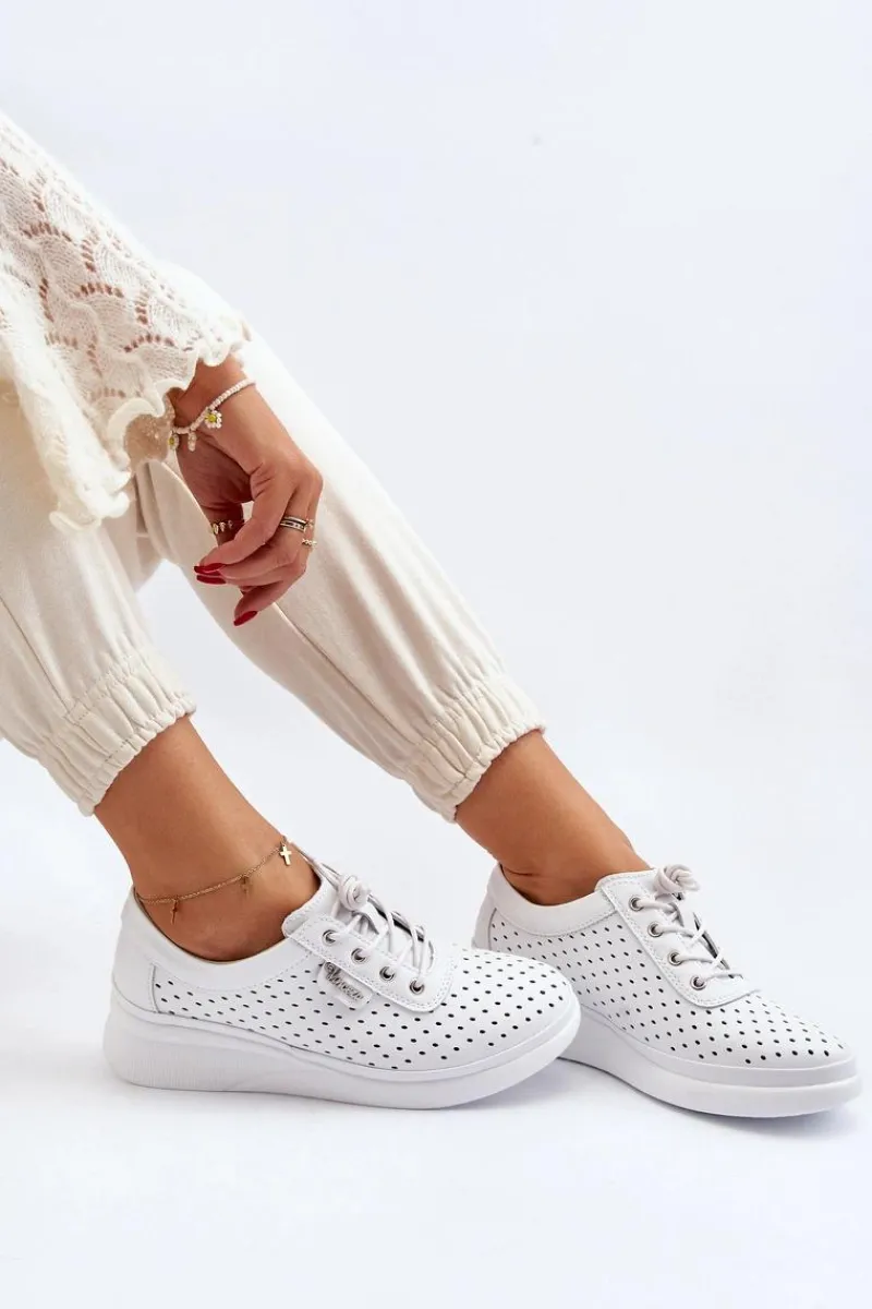 Outlet Damskie Skórzane Trampki Sportowe Buty Białe Brumia Damskie Sneakersy Damskie