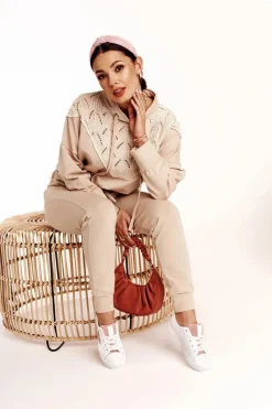 Best Damskie Skórzane Trampki Z Gwiazdą BIG STAR DD274691 Biało-Różowe Damskie Trampki Damskie Big Star|Trampki Damskie Niskie