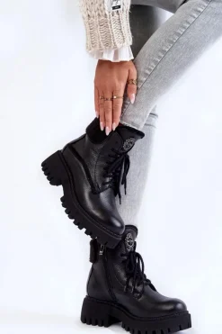 Damskie Trapery|Botki Zimowe Damskie><noscript><img width=