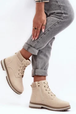 Damskie Trapery|Botki Sznurowane><noscript><img width=