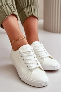 Online Damskie Skórzane Wiązane Klasyczne Trampki Białe Misima Damskie Trampki Damskie Niskie