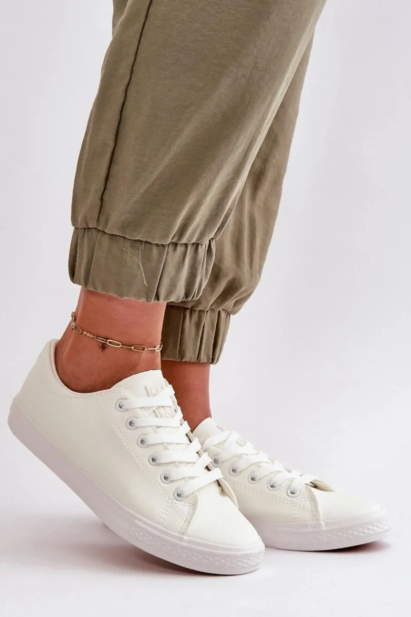 Online Damskie Skórzane Wiązane Klasyczne Trampki Białe Misima Damskie Trampki Damskie Niskie