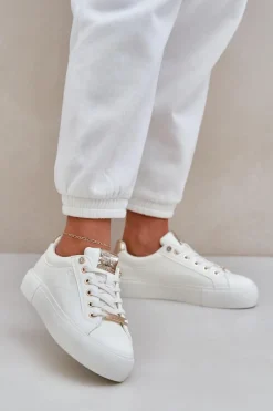 Buty Sportowe Big Star|Sneakersy Damskie>Big Star Shoes Damskie Sneakersy Big Star NN274211 Białe Biały