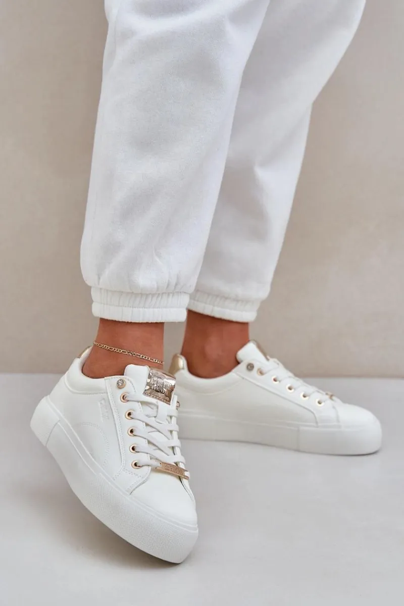 Buty Sportowe Big Star|Sneakersy Damskie>Big Star Shoes Damskie Sneakersy Big Star NN274211 Białe Biały