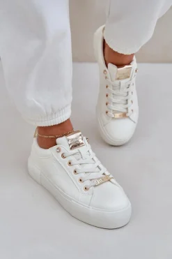 Buty Sportowe Big Star|Sneakersy Damskie>Big Star Shoes Damskie Sneakersy Big Star NN274211 Białe Biały