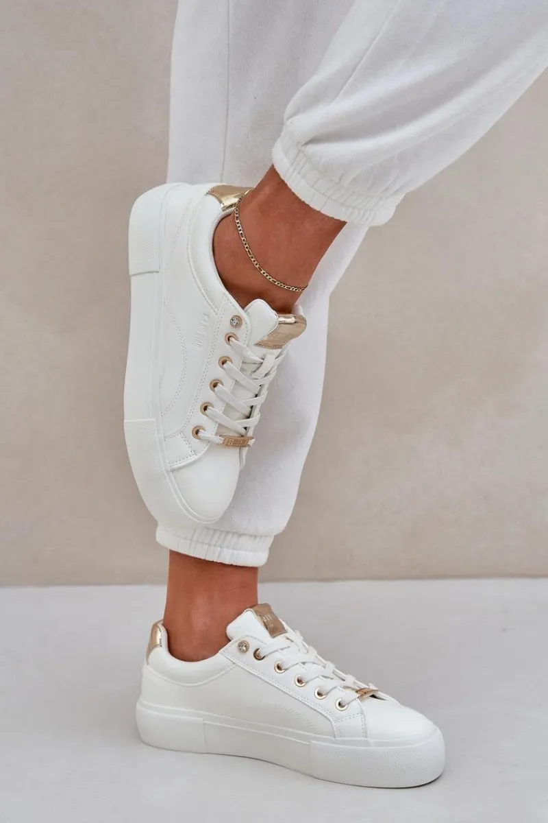 Buty Sportowe Big Star|Sneakersy Damskie>Big Star Shoes Damskie Sneakersy Big Star NN274211 Białe Biały