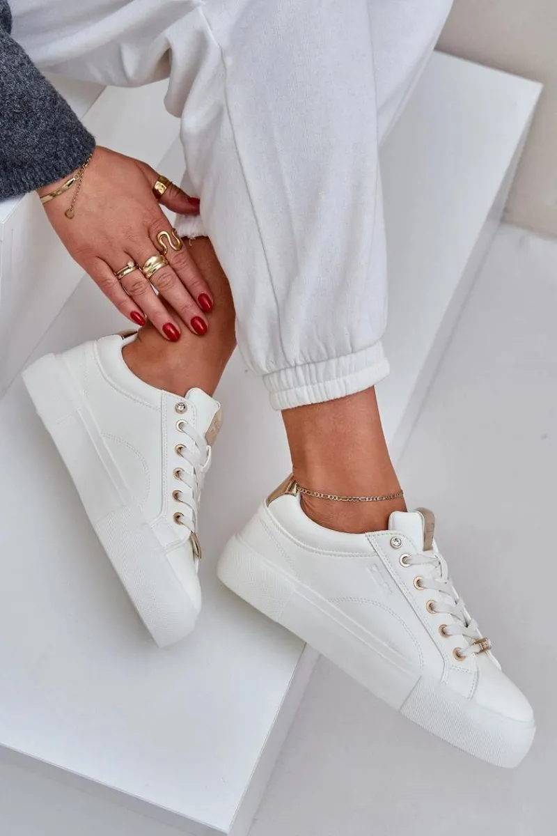 Buty Sportowe Big Star|Sneakersy Damskie>Big Star Shoes Damskie Sneakersy Big Star NN274211 Białe Biały