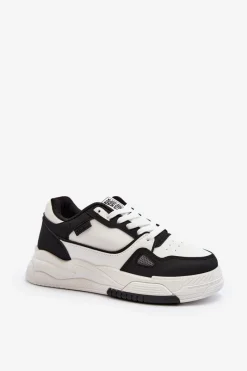 Discount Big Star Shoes Damskie Sneakersy Big Star NN274669 Biało-Czarne