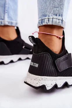 Hot Big Star Shoes Damskie Sneakersy Big Star KK274547 Czarne Czarny