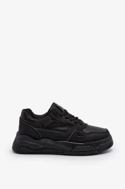 Hot Damskie Sneakersy Big Star NN274666 Czarne Damskie Buty Sportowe Big Star|Sneakersy Damskie