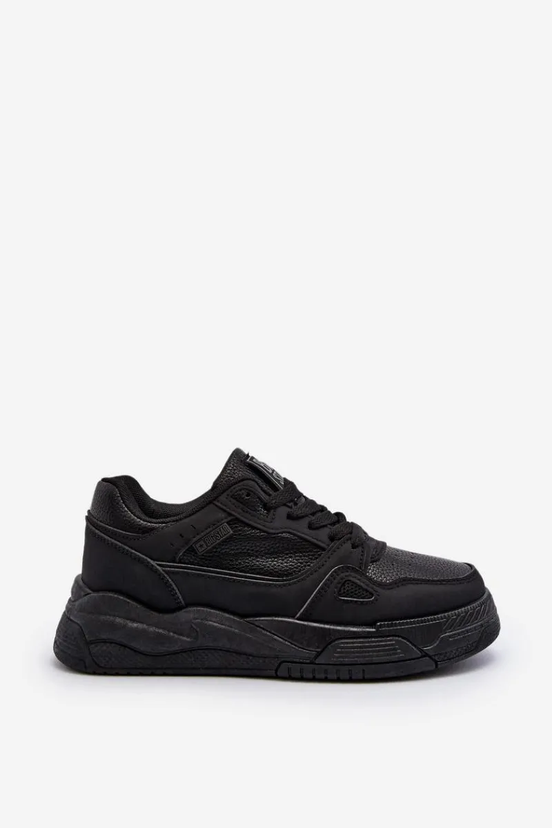 Hot Damskie Sneakersy Big Star NN274666 Czarne Damskie Buty Sportowe Big Star|Sneakersy Damskie