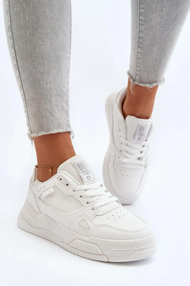 Buty Sportowe Big Star|Sneakersy Damskie>Big Star Shoes Damskie Sneakersy Big Star NN274667 Białe