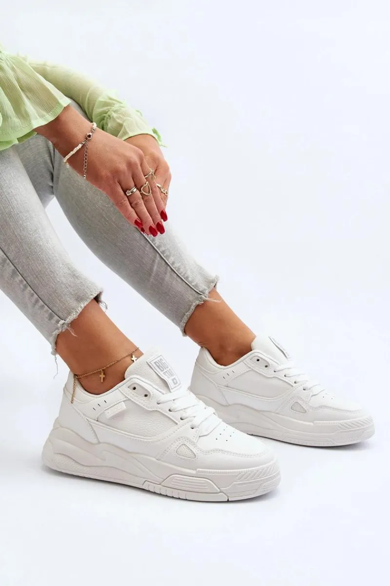 Buty Sportowe Big Star|Sneakersy Damskie>Big Star Shoes Damskie Sneakersy Big Star NN274667 Białe