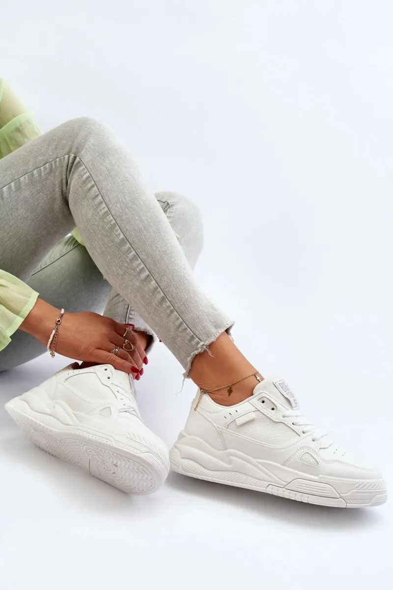 Buty Sportowe Big Star|Sneakersy Damskie>Big Star Shoes Damskie Sneakersy Big Star NN274667 Białe