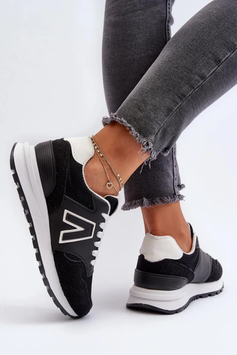 Sale Boto Damskie Sneakersy Buty Sportowe Czarne Daisee