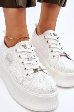 New Damskie Sneakersy Buty Sportowe JJ2N4126 Białe Damskie Sneakersy Damskie
