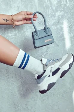 Buty Sportowe Big Star></noscript>Big Star Shoes Damskie Sneakersy Buty Sportowe Big Star JJ274580 Biało-Niebieskie