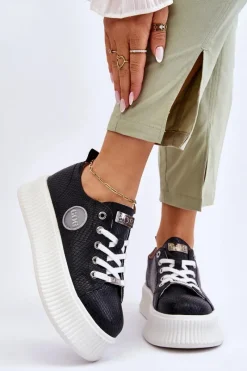 Sneakersy Damskie>GOE Damskie Sneakersy Buty Sportowe JJ2N4127 Czarne