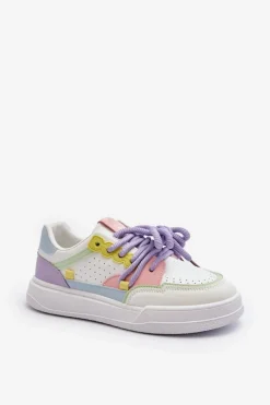 Sale Boto Damskie Sneakersy Eko Skórzane Multikolor Avanalis Wielokolorowy