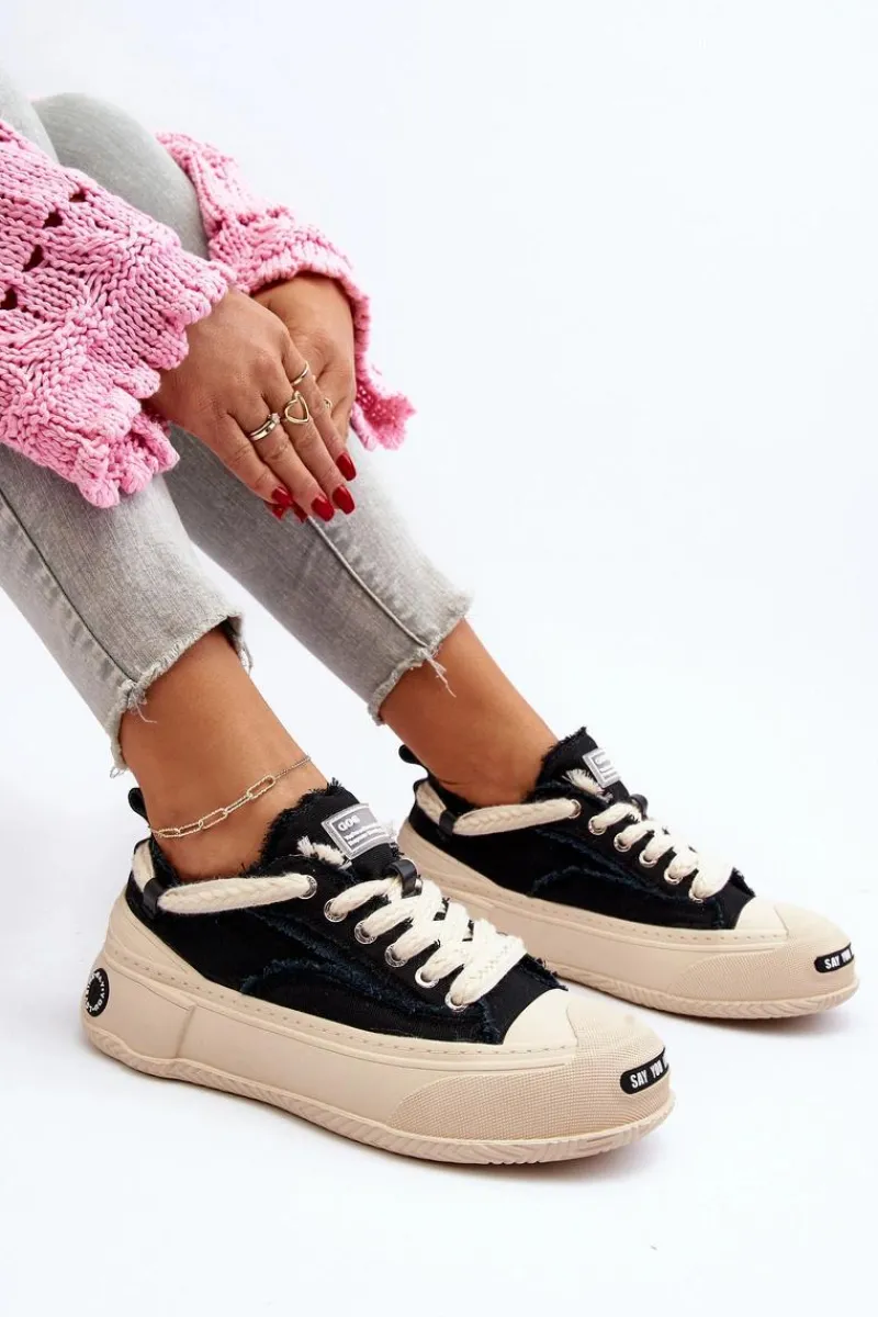 New Damskie Sneakersy NN2N4061 Czarne Damskie Sneakersy Damskie