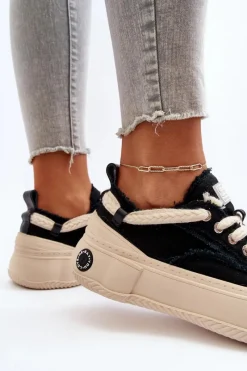 New Damskie Sneakersy NN2N4061 Czarne Damskie Sneakersy Damskie