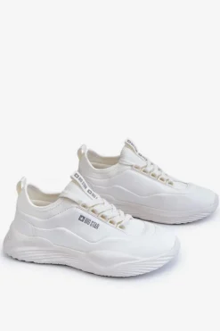 Buty Sportowe Big Star|Sneakersy Damskie>Big Star Shoes Damskie Sneakersy Memory Foam System Big Star LL274417 Białe