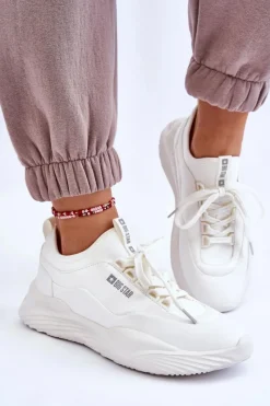 Buty Sportowe Big Star|Sneakersy Damskie></noscript>Big Star Shoes Damskie Sneakersy Memory Foam System Big Star LL274417 Białe