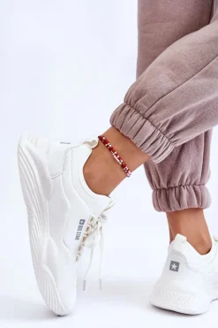 Buty Sportowe Big Star|Sneakersy Damskie></noscript>Big Star Shoes Damskie Sneakersy Memory Foam System Big Star LL274417 Białe