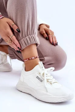 Buty Sportowe Big Star|Sneakersy Damskie></noscript>Big Star Shoes Damskie Sneakersy Memory Foam System Big Star LL274417 Białe