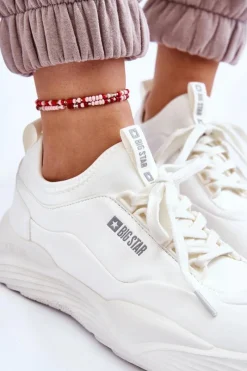 Buty Sportowe Big Star|Sneakersy Damskie></noscript>Big Star Shoes Damskie Sneakersy Memory Foam System Big Star LL274417 Białe
