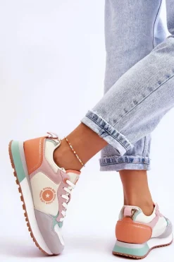 Discount Big Star Shoes Damskie Sneakersy Memory Foam System Big Star LL274542 Multikolor