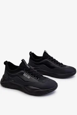 New Damskie Sneakersy Memory Foam System Big Star LL274419 Czarne Damskie Buty Sportowe Big Star|Sneakersy Damskie