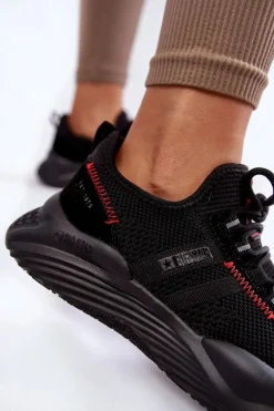 Online Big Star Shoes Damskie Sneakersy Memory Foam System Big Star KK274345 Czarne