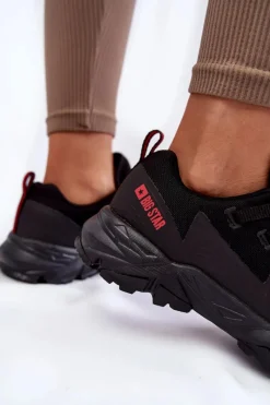 Sale Damskie Sneakersy Memory Foam System Big Star KK274211 Czarne Damskie Buty Sportowe Big Star|Sneakersy Damskie